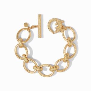 Brand New. $235 Julie Vos Link Bracelet color gold